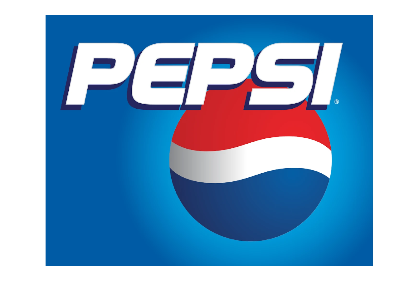 Дизайн логотипа Pepsi с 3D объемностью