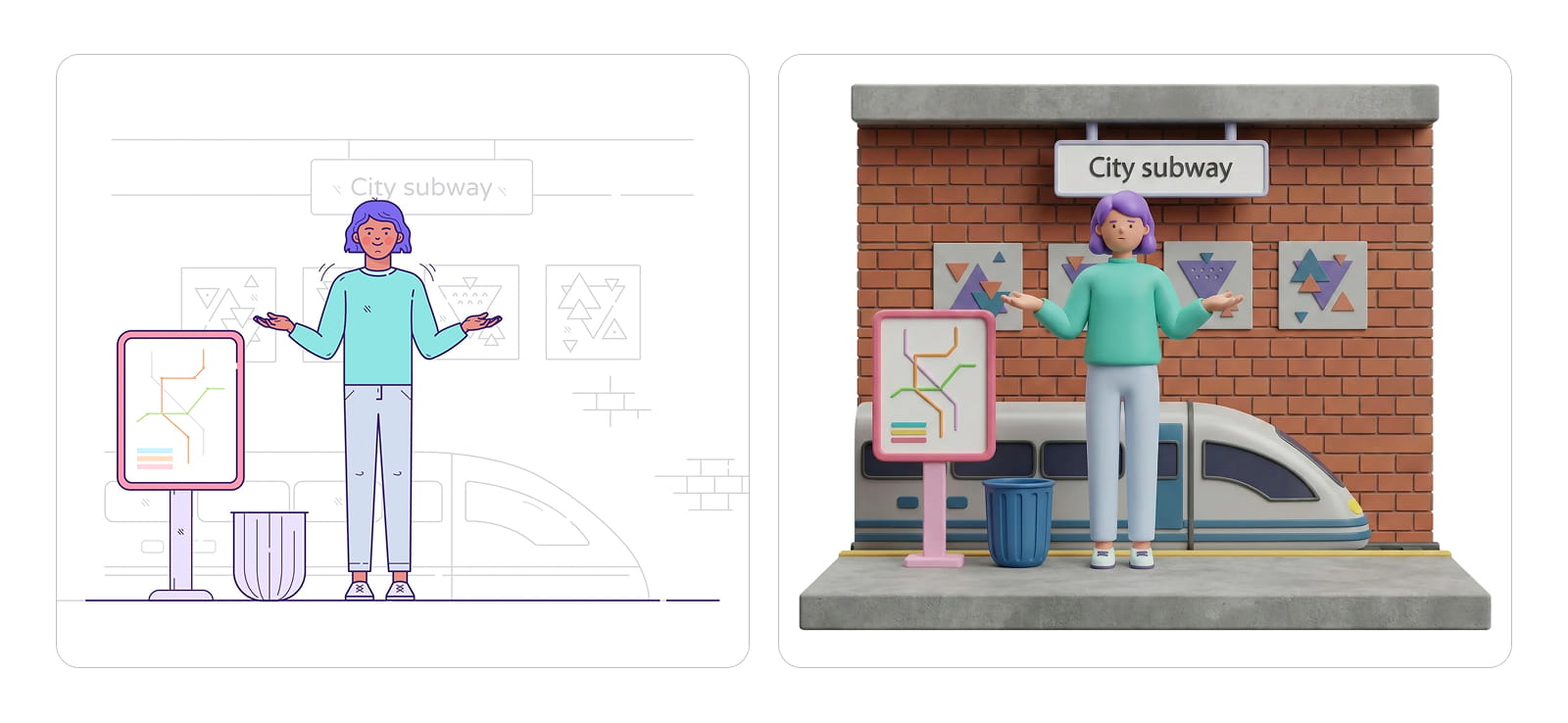 Пример дизайна реалистичной иконки в интерфейсе Airbnb