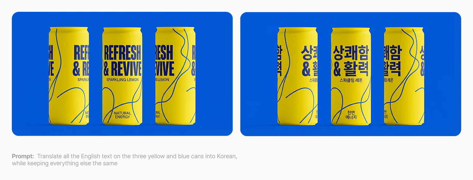 Пример перевода текстов на дизайне мокапа в Nano banana Pro