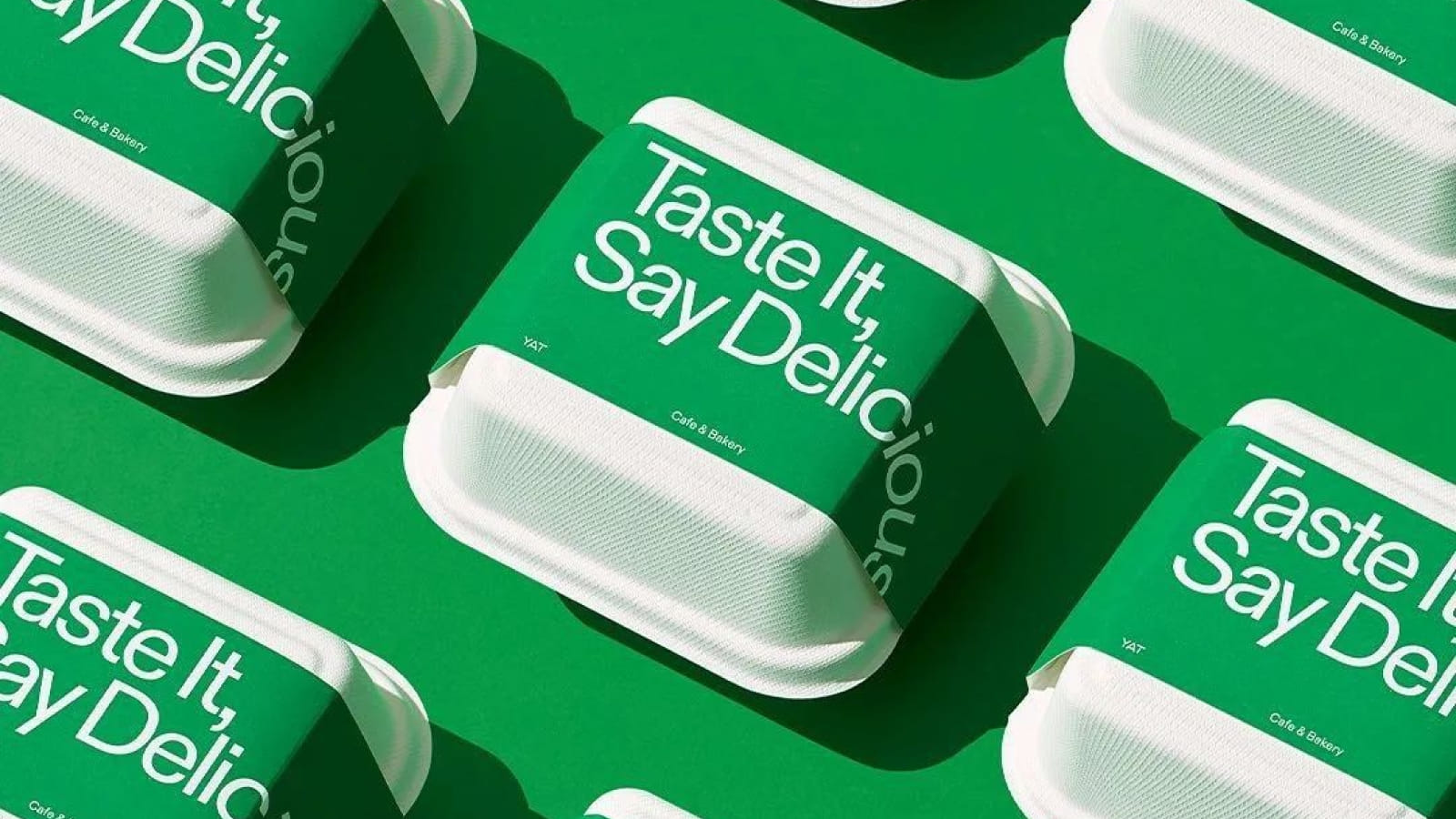 Бренд-дизайн для кафе-пекарни Брендинг для кафе-пекарни на примере коробок и зеленого цвета