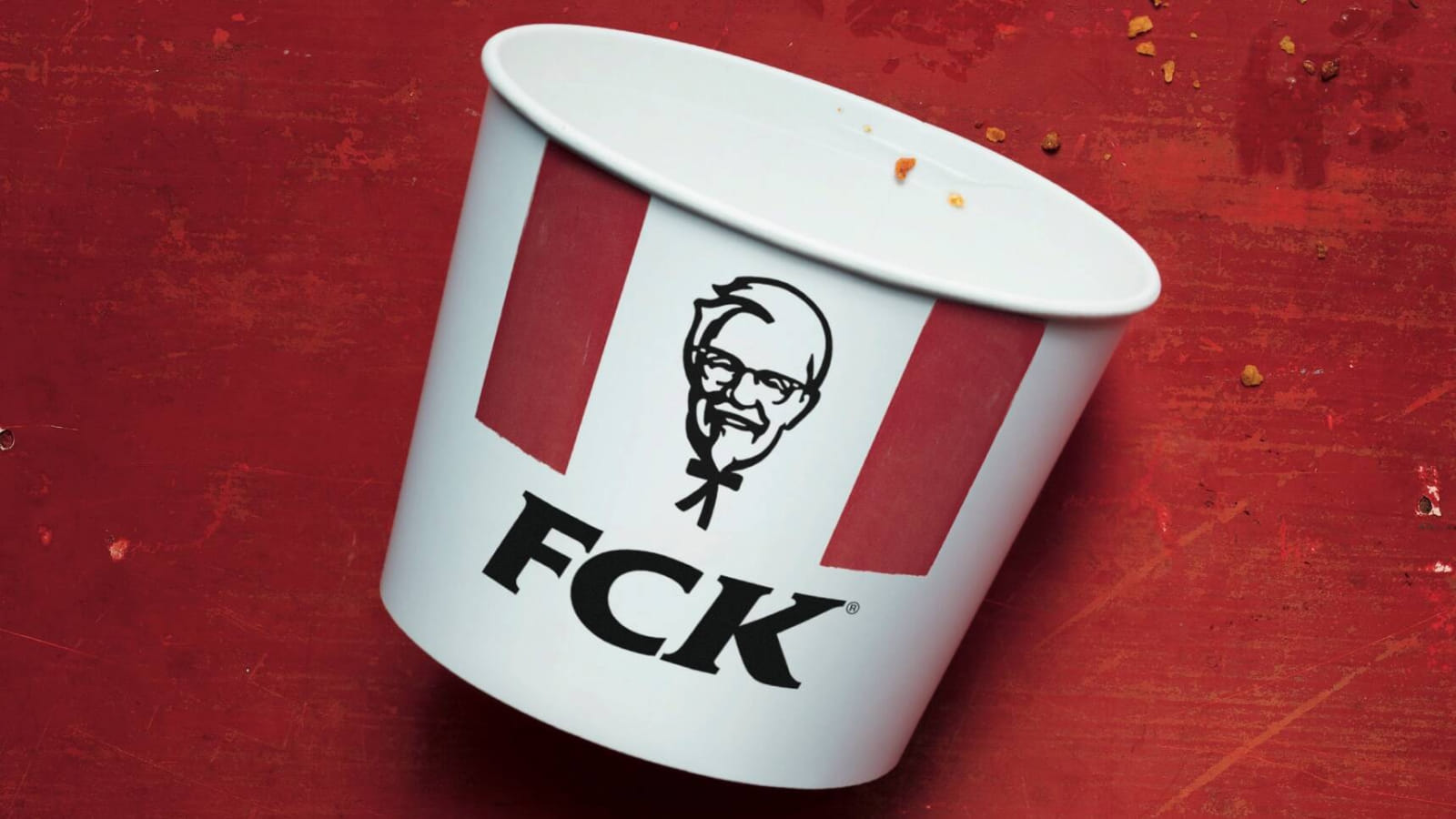 Дизайн рекламной кампании "FCK" от бренда KFC